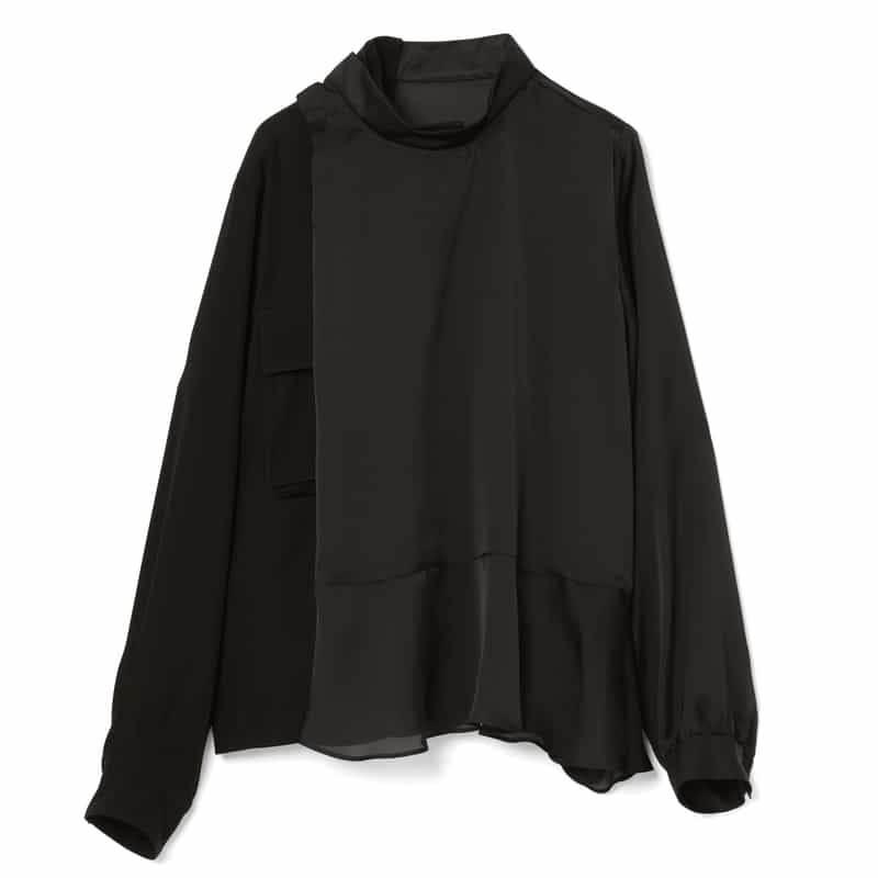 SACAI ＜サカイ＞ コンビネーション サテンブラウス