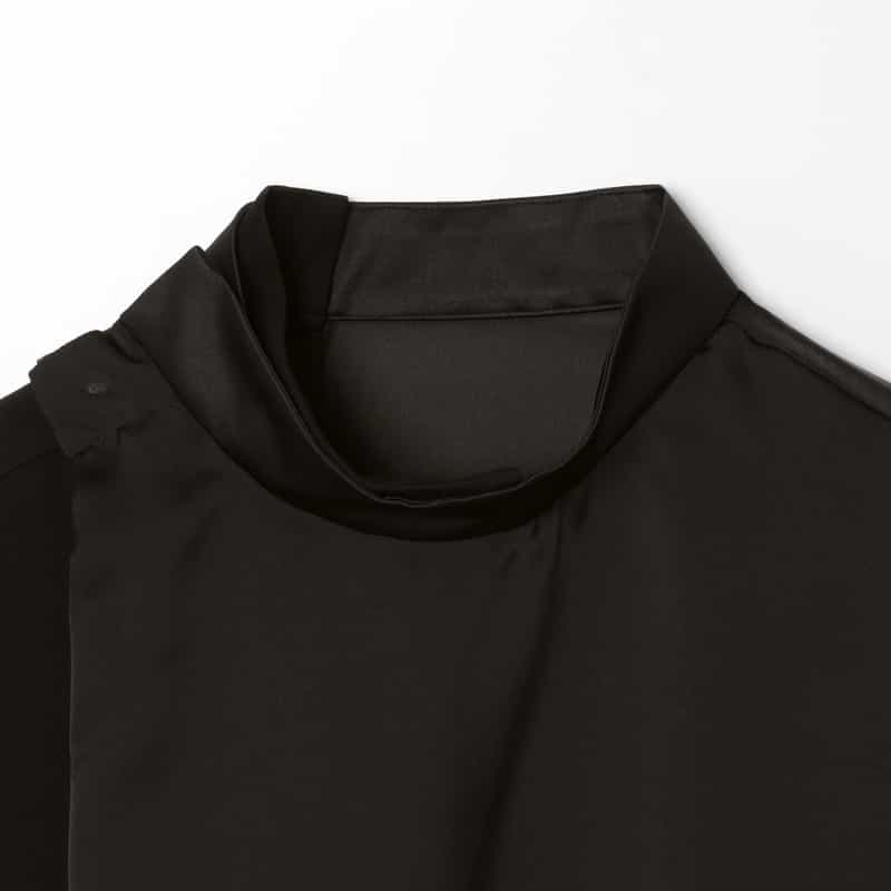 SACAI SACAI ＜サカイ＞ コンビネーション サテンブラウス BLACK