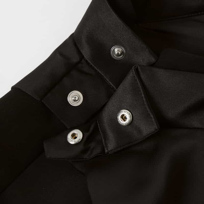 SACAI SACAI ＜サカイ＞ コンビネーション サテンブラウス BLACK