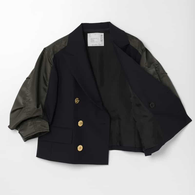SACAI SACAI ＜サカイ＞ コンビネーション ダブルブレストジャケット NAVY