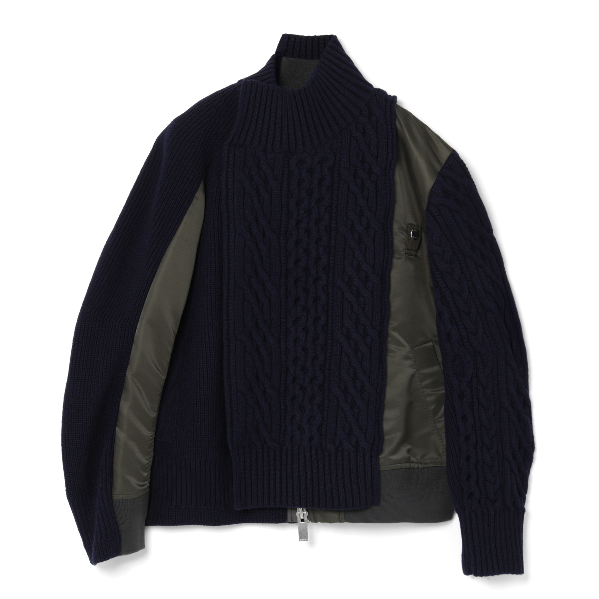 SACAI ＜サカイ＞ コンビネーション ニットブルゾン