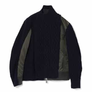 SACAI ＜サカイ＞ コンビネーション ニットブルゾン