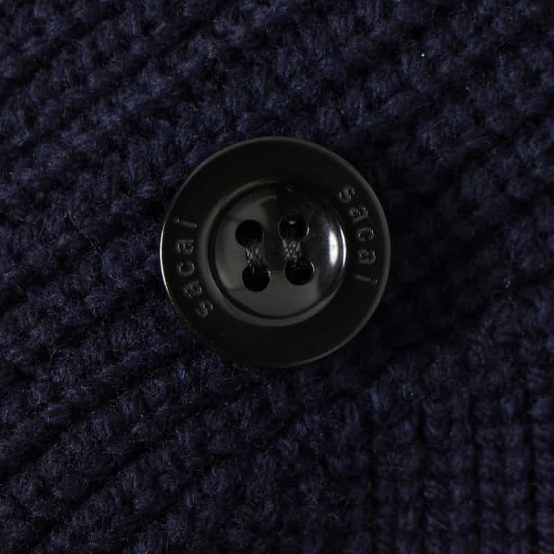 SACAI SACAI ＜サカイ＞ コンビネーション ニットブルゾン NAVY