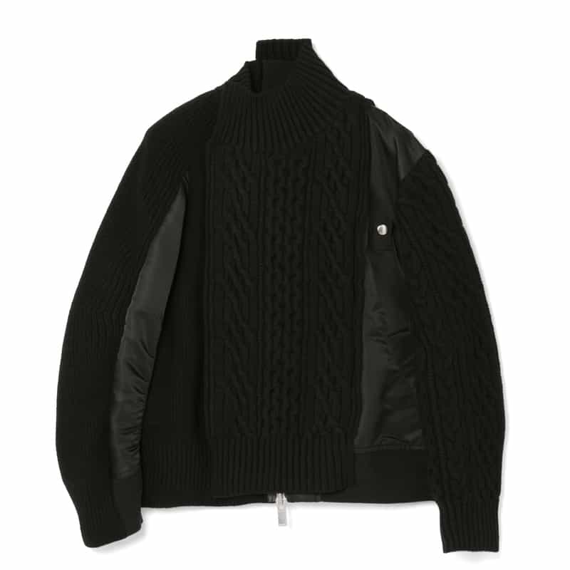SACAI ＜サカイ＞ コンビネーション ニットブルゾン