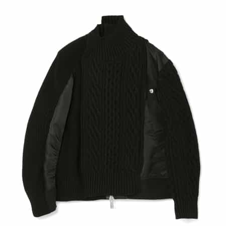 SACAI ＜サカイ＞ コンビネーション ニットブルゾン