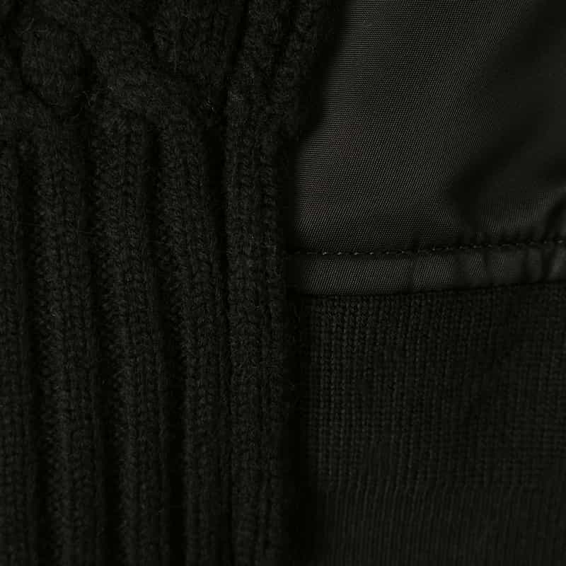 SACAI SACAI ＜サカイ＞ コンビネーション ニットブルゾン BLACK
