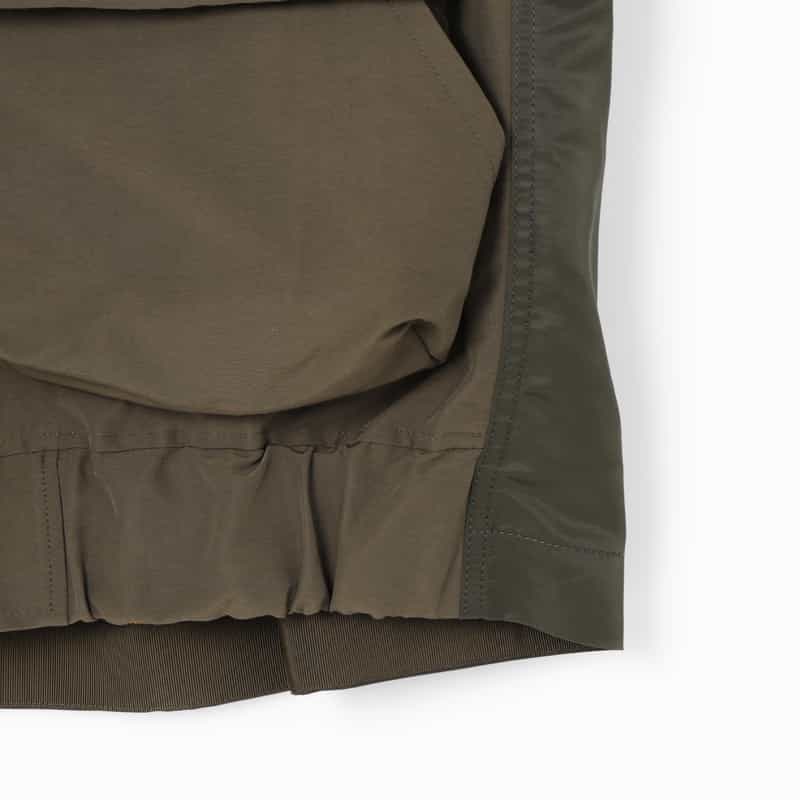 SACAI SACAI ＜サカイ＞ コンビネーション ジップアップブルゾン BROWN
