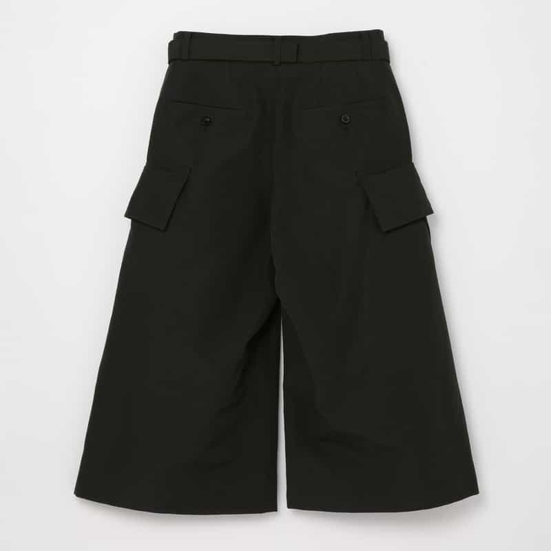 SACAI SACAI ＜サカイ＞ ボンディング素材ベルテッドパンツ BLACK
