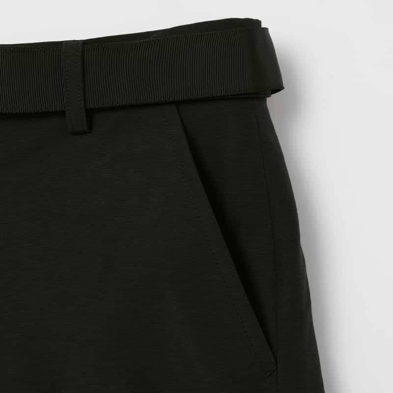 SACAI SACAI ＜サカイ＞ ボンディング素材ベルテッドパンツ BLACK