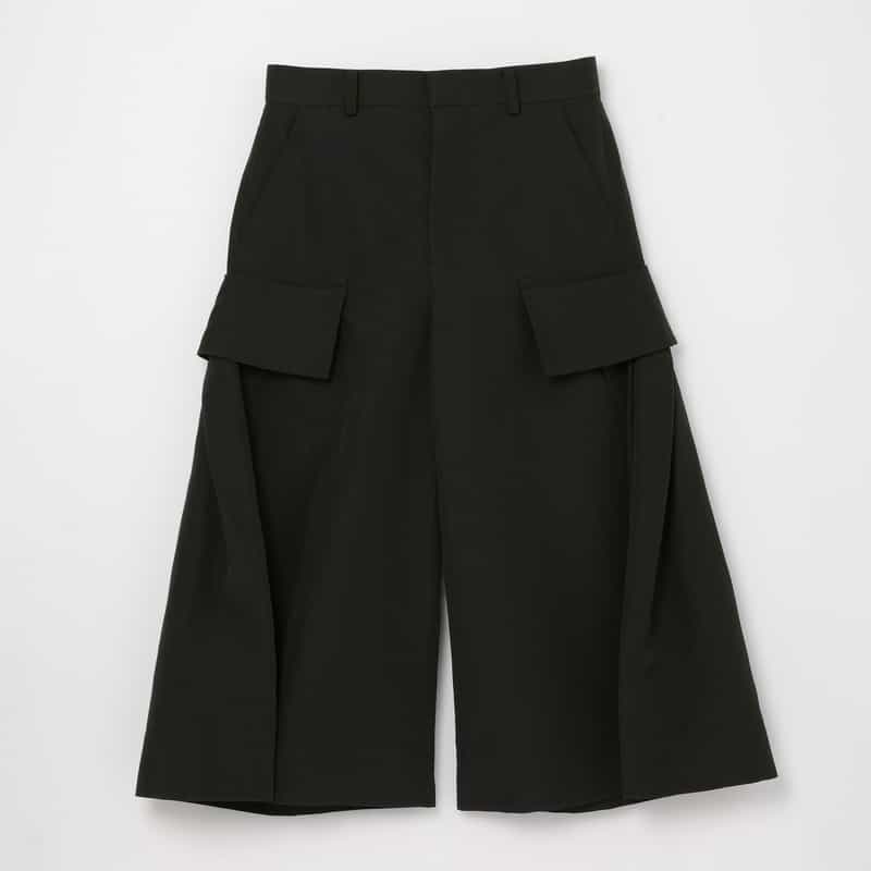 SACAI SACAI ＜サカイ＞ ボンディング素材ベルテッドパンツ BLACK