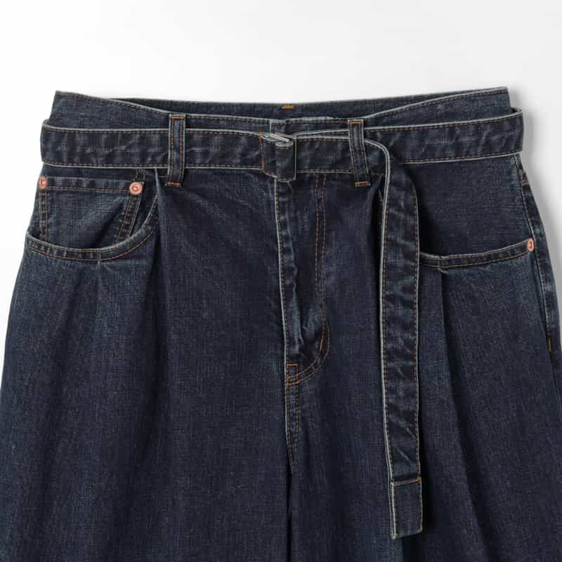 SACAI SACAI ＜サカイ＞ ベルテッドデニムパンツ BLUE