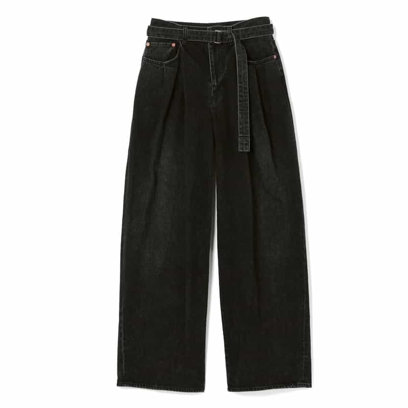 SACAI SACAI ＜サカイ＞ ベルテッドデニムパンツ BLACK