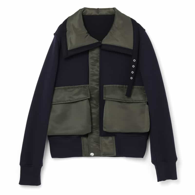 SACAI SACAI ＜サカイ＞ コンビネーション スエットブルゾン NAVY