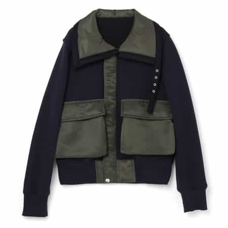 SACAI ＜サカイ＞ コンビネーション スエットブルゾン