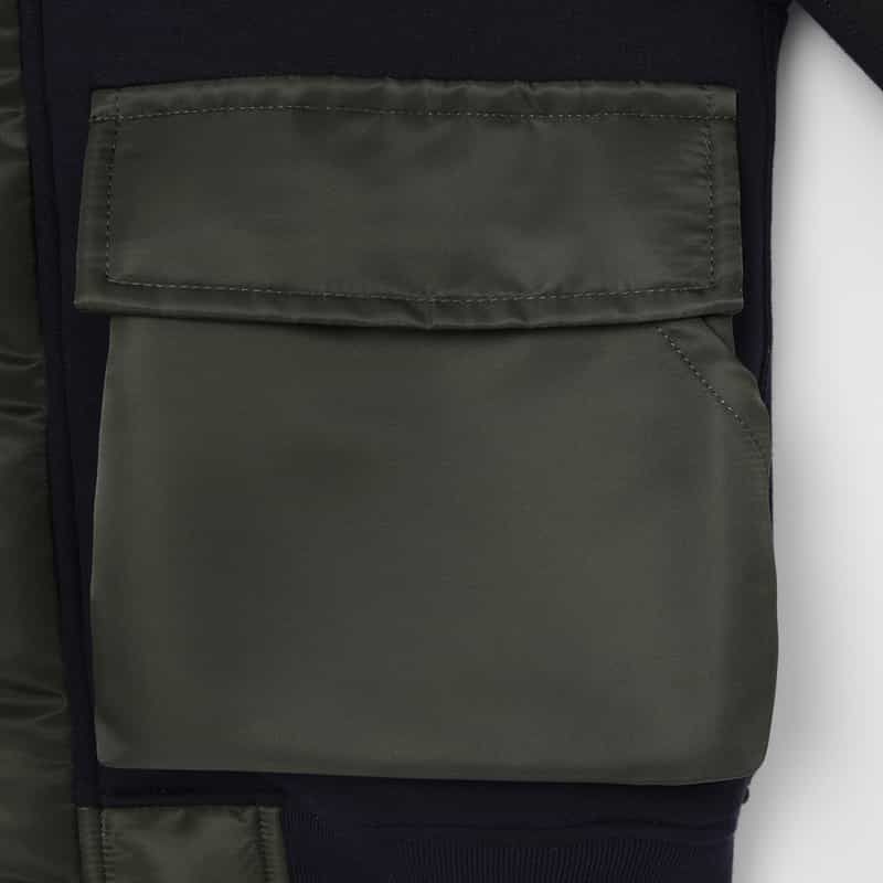 SACAI SACAI ＜サカイ＞ コンビネーション スエットブルゾン NAVY