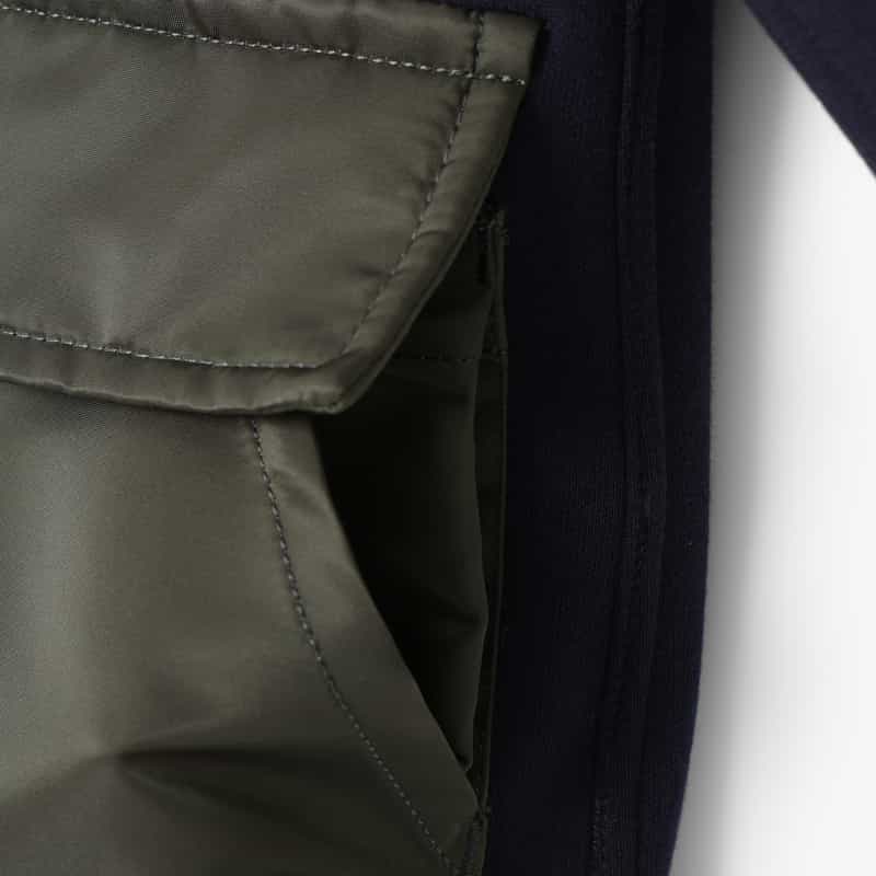 SACAI SACAI ＜サカイ＞ コンビネーション スエットブルゾン NAVY