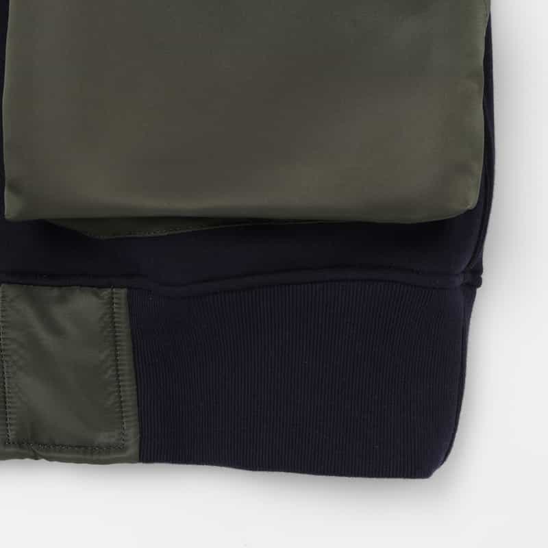 SACAI SACAI ＜サカイ＞ コンビネーション スエットブルゾン NAVY
