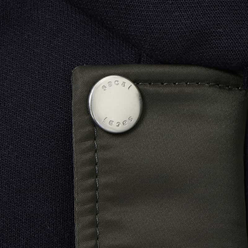 SACAI SACAI ＜サカイ＞ コンビネーション スエットブルゾン NAVY