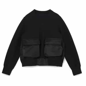 SACAI ＜サカイ＞ ポケット付きコンビネーションスエットプルオーバー