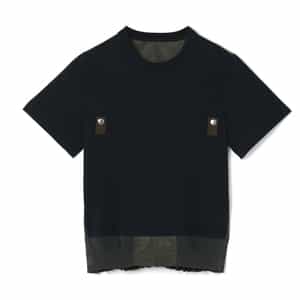 SACAI ＜サカイ＞ コンビネーション バックプリーツカットソー
