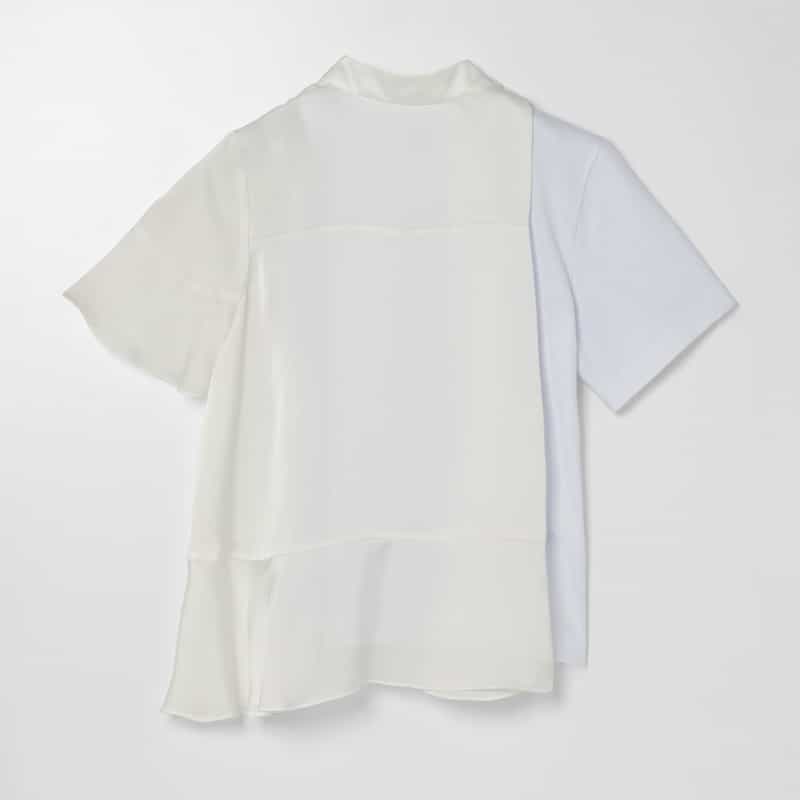 SACAI SACAI ＜サカイ＞ コンビネーション ハイネックカットソー WHITE