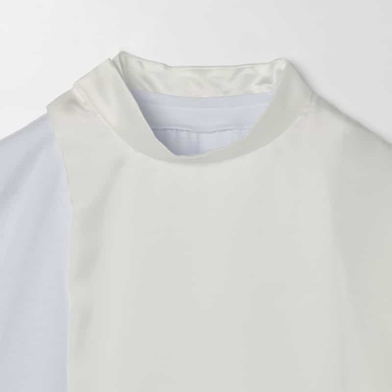 SACAI SACAI ＜サカイ＞ コンビネーション ハイネックカットソー WHITE