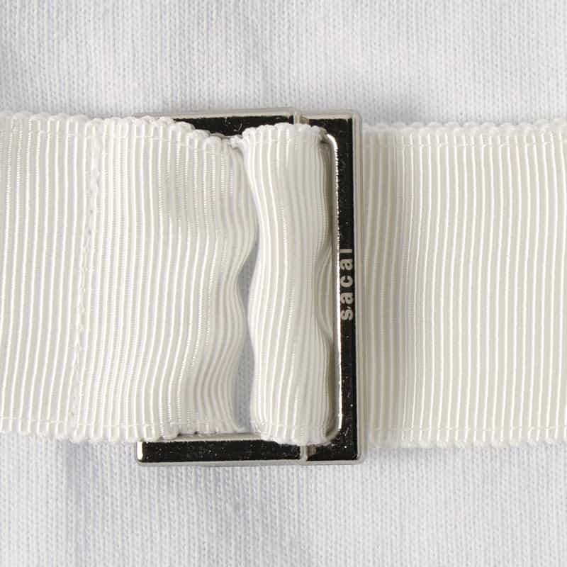 SACAI SACAI ＜サカイ＞ ベルトデザイン グラフィックTシャツ WHITE