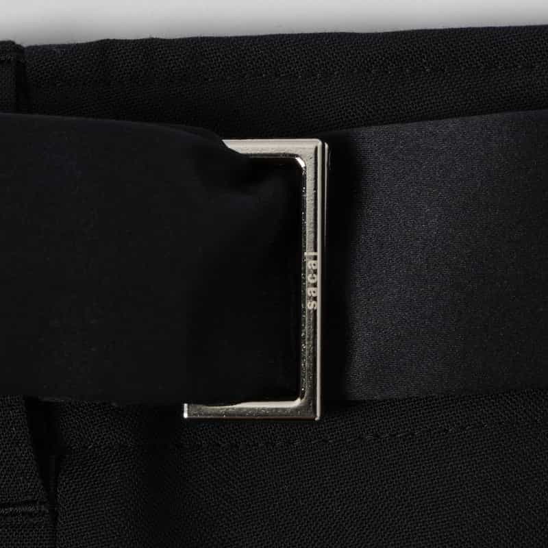 SACAI SACAI＜サカイ＞ コンビネーションレオパード柄スーチングスカート CAMEL