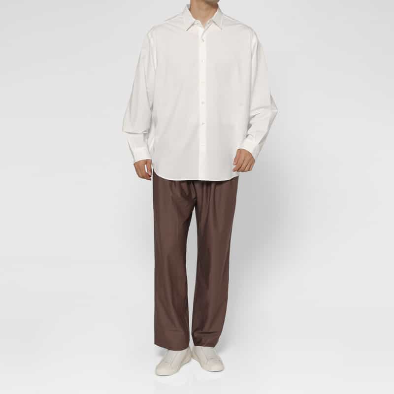 KANEMASA PHIL. KANEMASA PHIL.＜カネマサフィル＞ ロングスリーブカジュアルシャツ WHITE