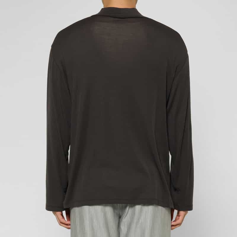 KANEMASA PHIL. KANEMASA PHIL.＜カネマサフィル＞ モックネックロングスリーブカットソー GRAY