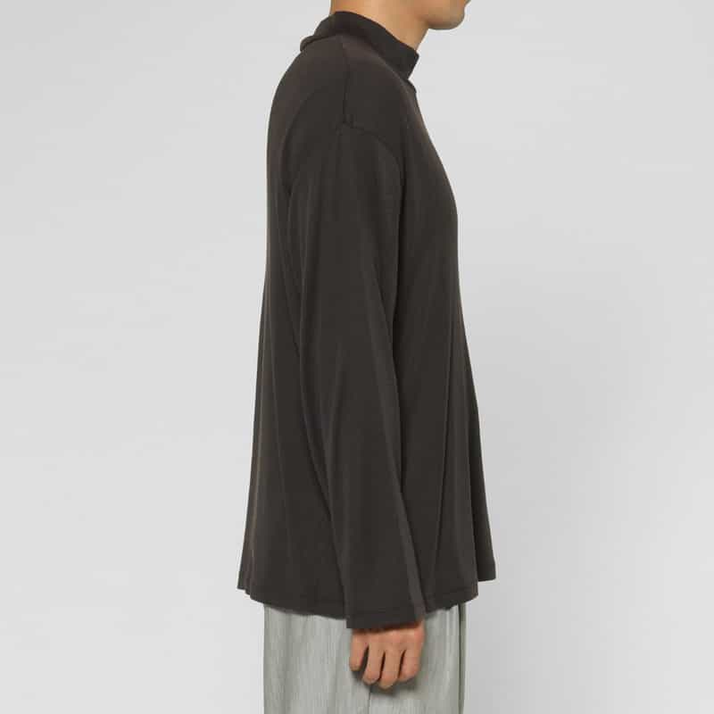KANEMASA PHIL. KANEMASA PHIL.＜カネマサフィル＞ モックネックロングスリーブカットソー GRAY