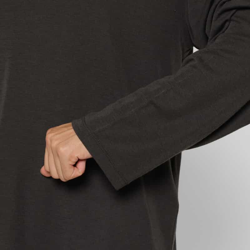 KANEMASA PHIL. KANEMASA PHIL.＜カネマサフィル＞ モックネックロングスリーブカットソー GRAY