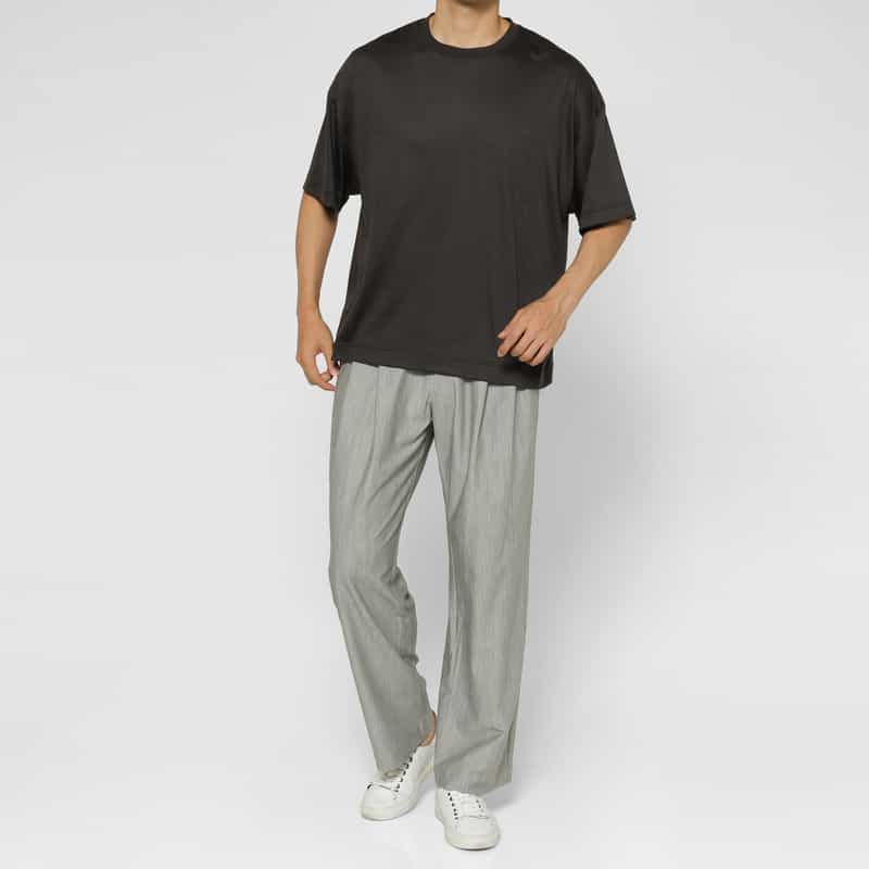 KANEMASA PHIL. KANEMASA PHIL.＜カネマサフィル＞ クルーネックカットソー GRAY