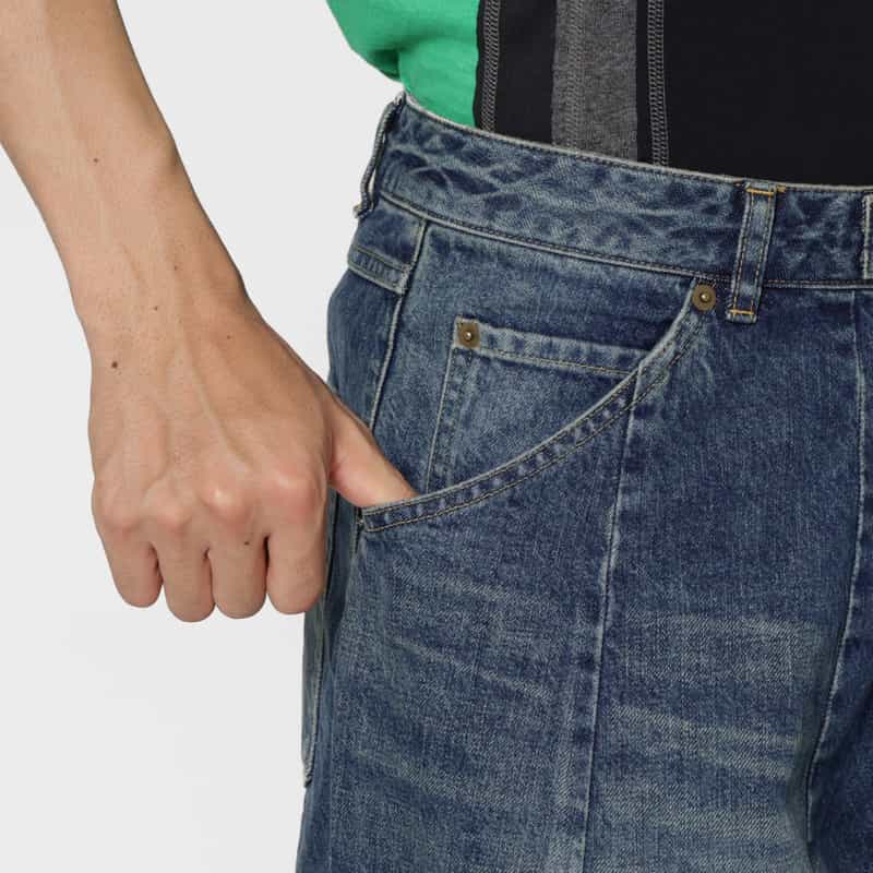NEEDLES NEEDLES＜ニードルズ＞ ドローコード付きデニムパンツ INDIGO
