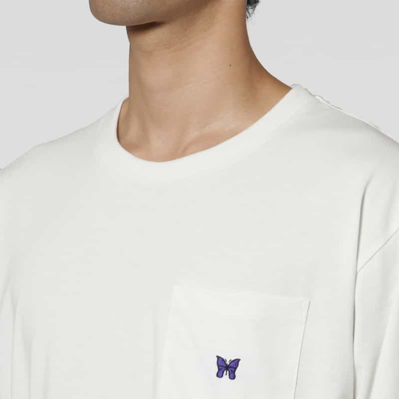 NEEDLES NEEDLES＜ニードルズ＞ ポケット付きロングスリーブカットソー WHITE