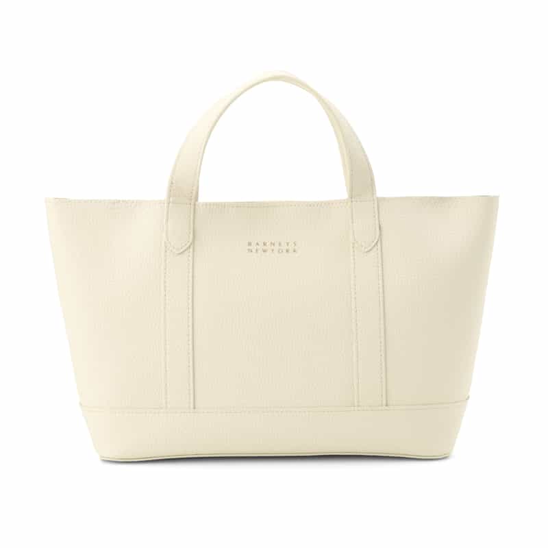 BARNEYS NEW YORK ロゴ入りマイクロファイバー ミニトートバッグ WHITE