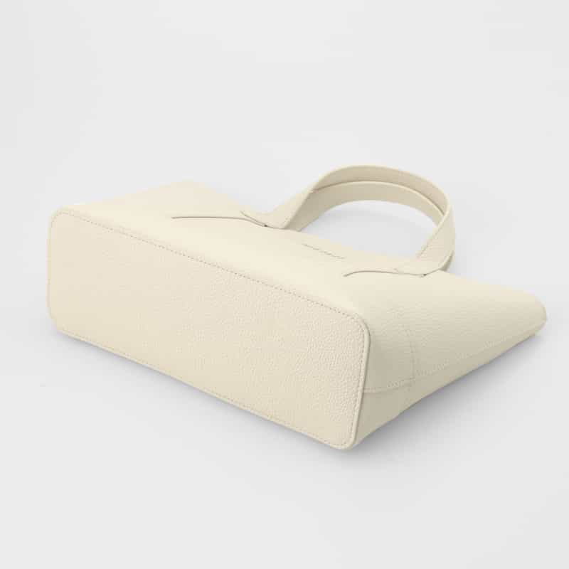 BARNEYS NEW YORK ロゴ入りマイクロファイバー ミニトートバッグ WHITE