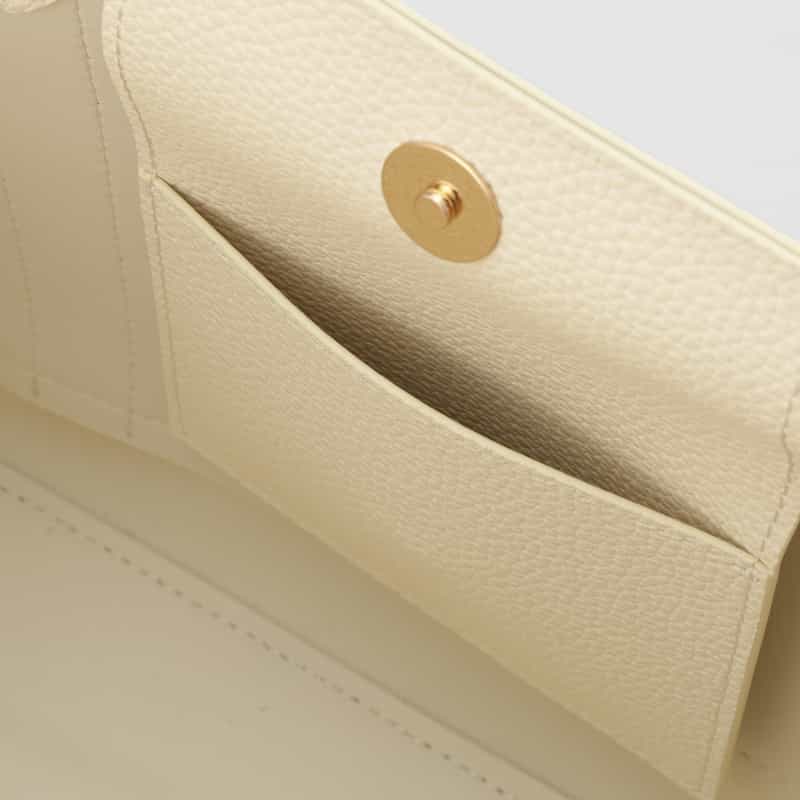 BARNEYS NEW YORK ロゴ入りマイクロファイバー ミニトートバッグ WHITE