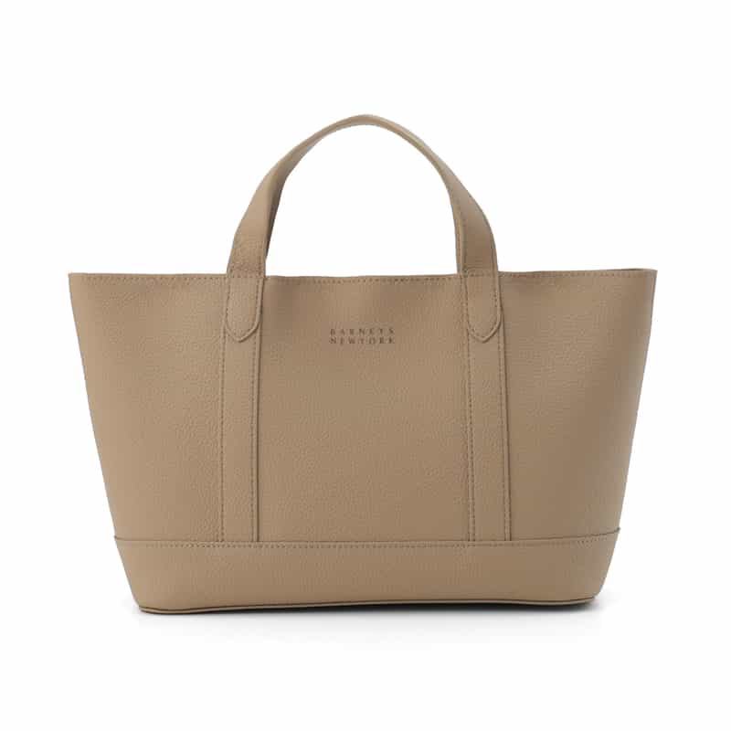 BARNEYS NEW YORK ロゴ入りマイクロファイバー ミニトートバッグ BEIGE