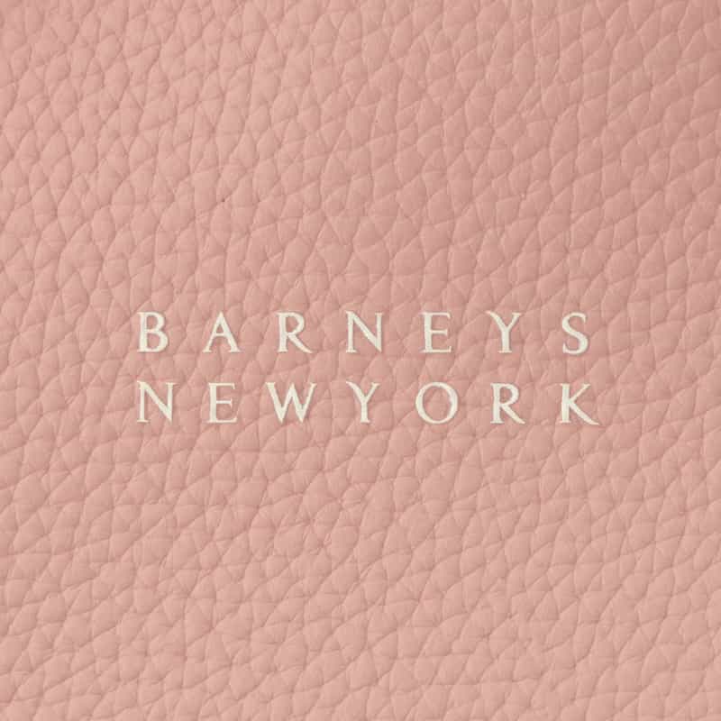 BARNEYS NEW YORK ロゴ入りマイクロファイバー ミニトートバッグ PINK