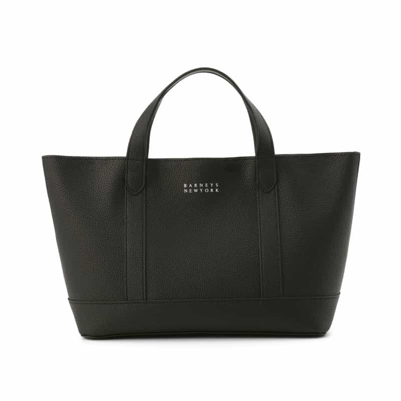 BARNEYS NEW YORK ロゴ入りマイクロファイバー ミニトートバッグ BLACK