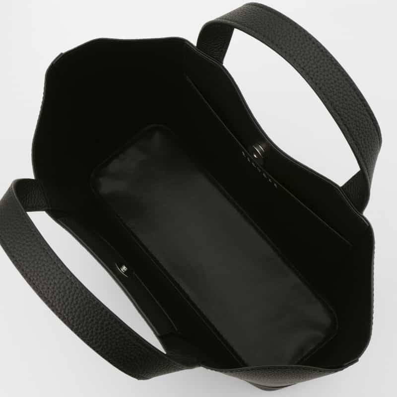 BARNEYS NEW YORK ロゴ入りマイクロファイバー ミニトートバッグ BLACK