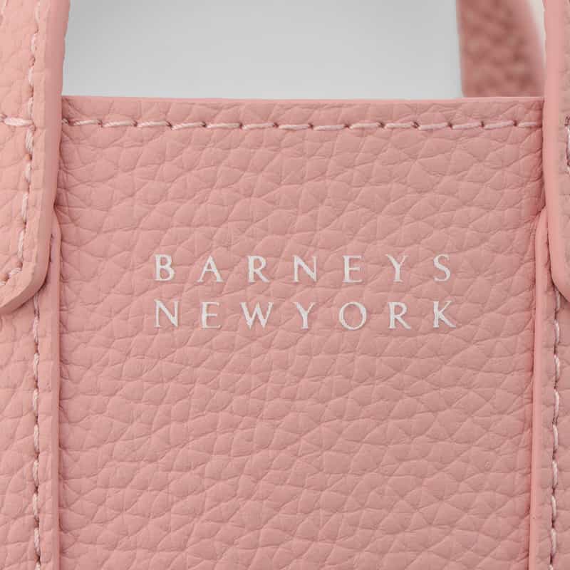BARNEYS NEW YORK ロゴ入り バッグ型チャーム PINK