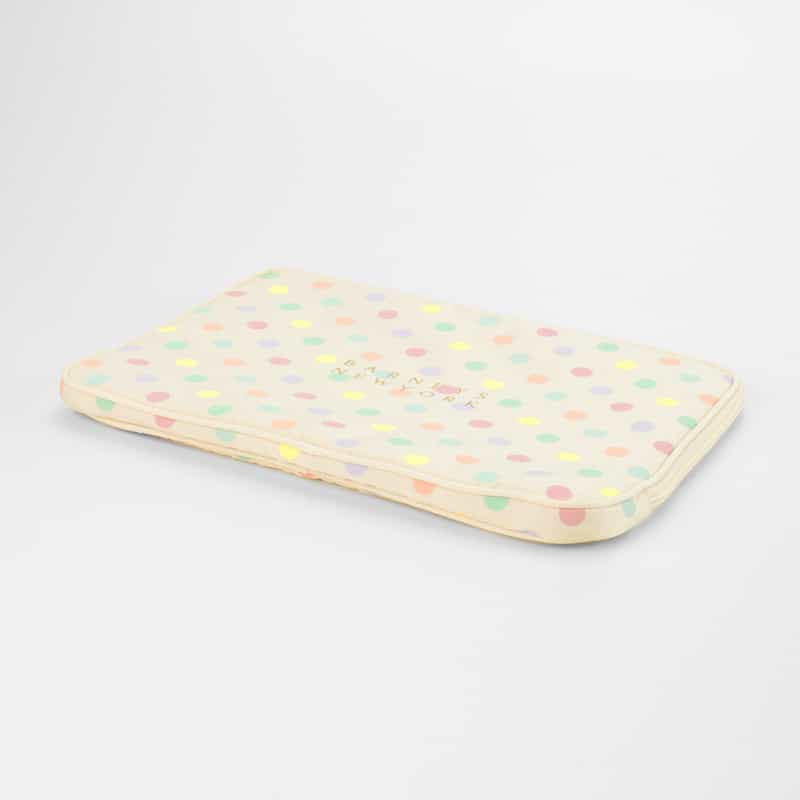 BARNEYS NEW YORK マルチドット柄 PCケース WHITE