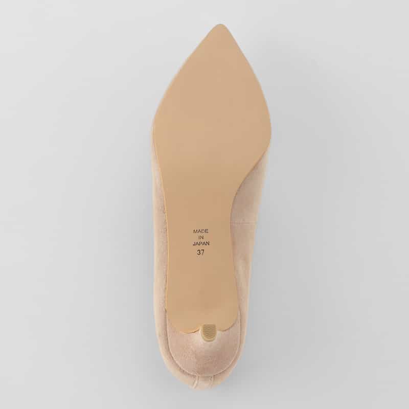 BARNEYS NEW YORK レース ポインテッドトゥ パンプス CHAMPAGNE