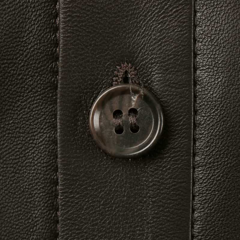 DESA 1972 DESA 1972＜デサ ナインティーンセブンティトゥー＞ レザーシャツジャケット DARK BROWN