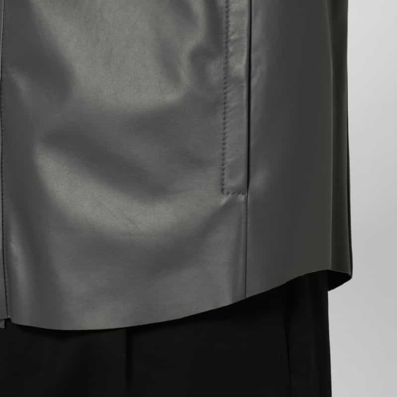 DESA 1972 DESA 1972＜デサ ナインティーンセブンティトゥー＞ レザーシャツジャケット DARK GRAY