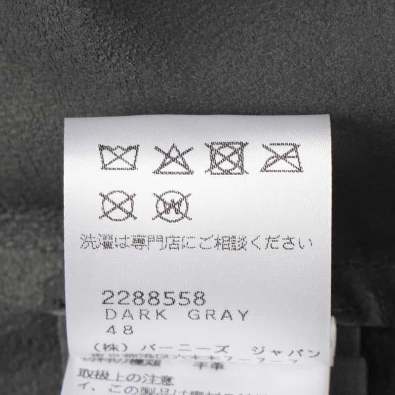 DESA 1972 DESA 1972＜デサ ナインティーンセブンティトゥー＞ レザーシャツジャケット DARK GRAY
