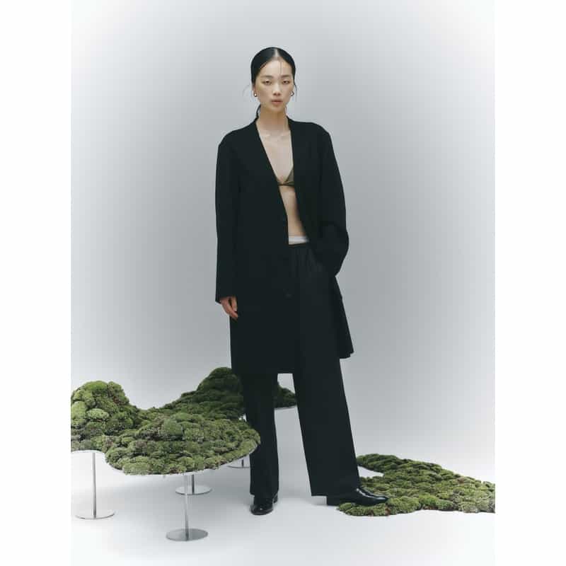 BARNEYS NEW YORK BARNEYS NEW YORK by IRENISA　ダブルフェイスコート BLACK