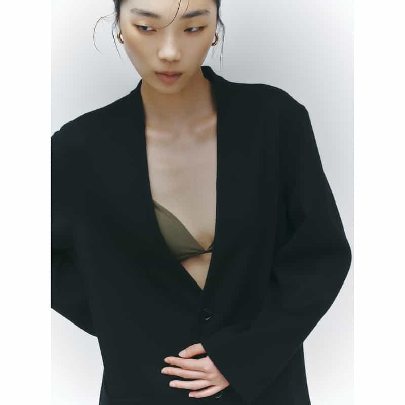 BARNEYS NEW YORK BARNEYS NEW YORK by IRENISA　ダブルフェイスコート BLACK
